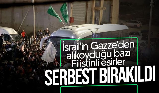 Hamas, İsrail'in Gazze'den alıkoyduğu bazı Filistinli esirleri serbest bıraktığını duyurdu