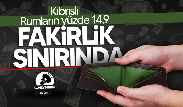 Kıbrıslı Rumların yüzde 14.9’nun fakirlik tehlikesinde!