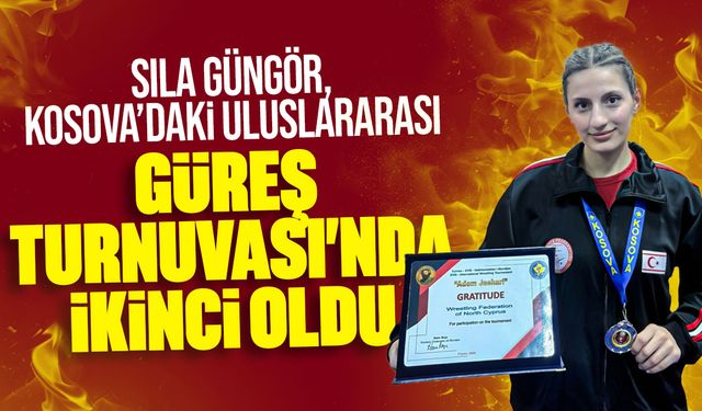 KSÜ öğrencisi Sıla Güngör, Kosova’daki uluslararası turnuvada ikincilik kazandı