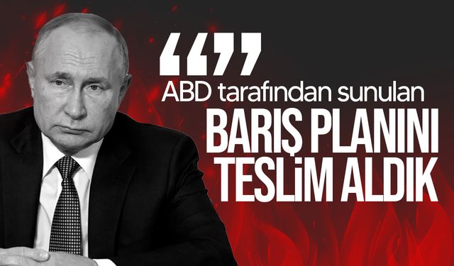 Putin: "Barış planının detaylarının müzakere edilmesi gerek"