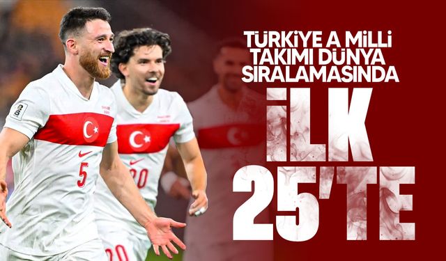 Türkiye A Milli Takım FIFA sıralamasında bir basamak yükseldi