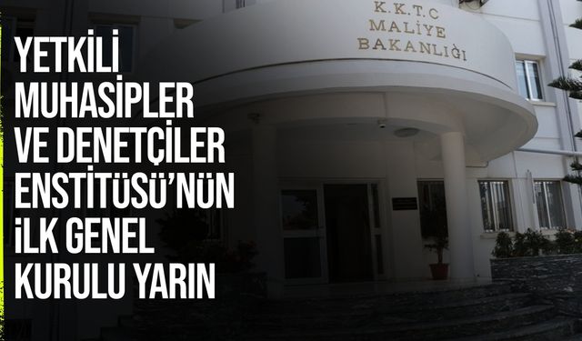 Yetkili Muhasipler ve Denetçiler Enstitüsü İlk Genel Kurulunu yarın gerçekleştiriyor