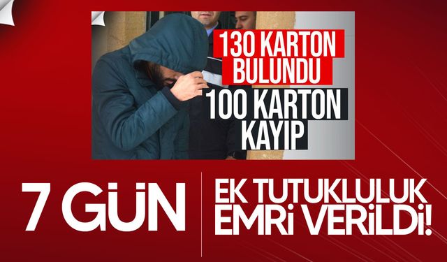 230 Bin TL’lik Sigara Sirkatinde Zanlıya 7 Gün Ek Tutukluluk