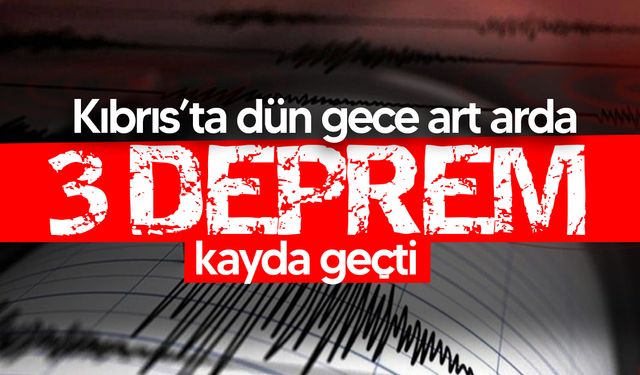 Baf açıklarında peş peşe depremler meydana geldi!