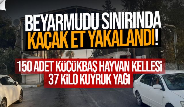 Beyarmudu’nda Kaçak Et Yakalandı: 150 Kelle ve 37 Kilo Kuyruk Yağı Ele Geçirildi