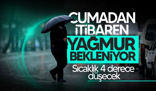 Cumadan itibaren yağmur bekleniyor