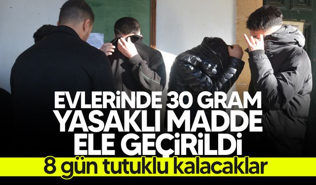 Evlerinde yasaklı madde ele geçirilen şahıslar mahkemeye çıkarıldı!