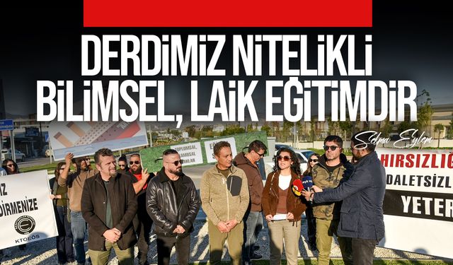 KTOEÖS "eğitime müdahale edilmek istendiği" gerekçesiyle eylem yaptı