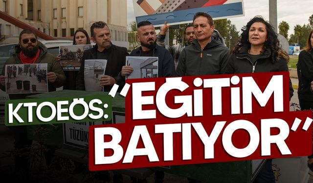 KTOEÖS’ten Başbakanlık Işıklarında Sembolik Tabutlu Eylem