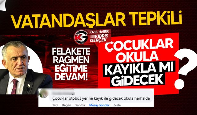 Şiddetli yağış sonrası okulların açılması tepki çekti!