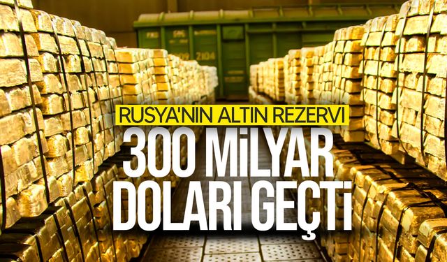 Rusya'nın altın rezervi ilk kez 300 milyar doları geçti