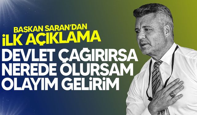 Saran: "Veremeyeceğimiz hiçbir hesabımız yok"