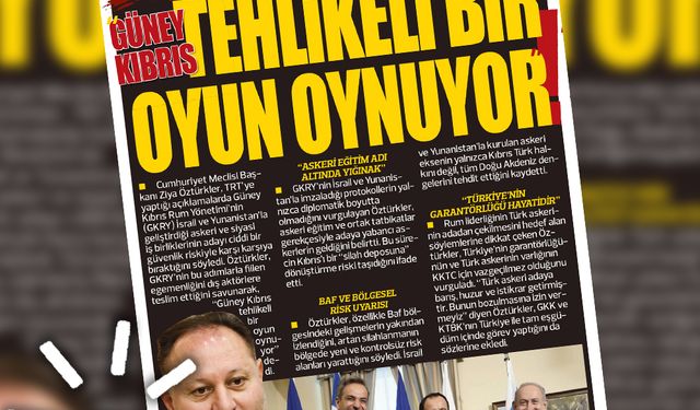 14 OCAK 2026 KIBRIS GERÇEK MANŞET