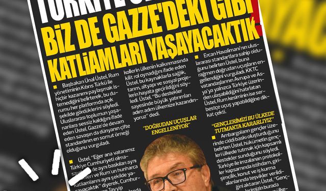 26 OCAK 2026 KIBRIS GERÇEK MANŞET