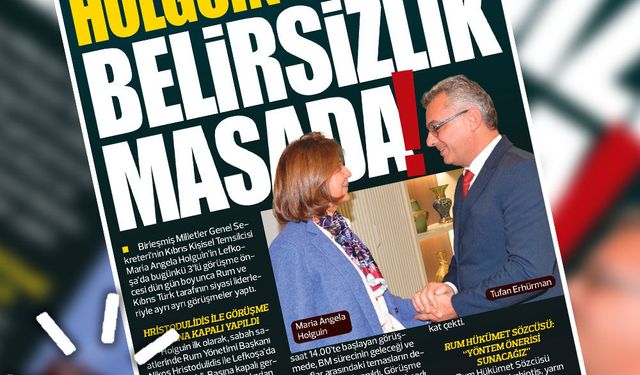 28 OCAK 2026 KIBRIS GERÇEK MANŞET