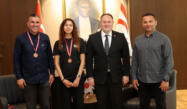 Öztürkler, milli atlet Ada Kafa’yı kabul etti: Gençliğe ilham veriyor