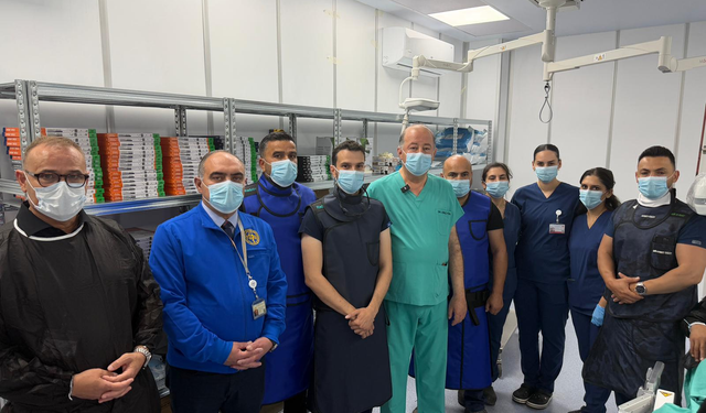 Mağusa Devlet Hastanesi’nde ilk anjiyo yapıldı