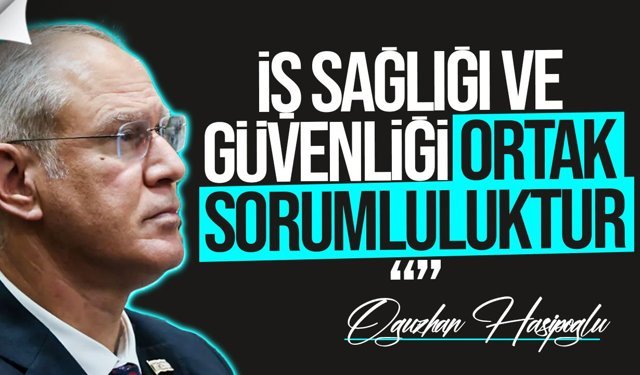 Hasipoğlu: İş Sağlığı Güvenliği Hayati Sorumluluktur