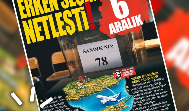 1 TEMMUZ 2026 KIBRIS GERÇEK MANŞET