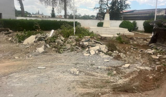 Mesarya Belediyesi'nden Paşaköy Atatürk Büstü Çevresine Yenileme Projesi