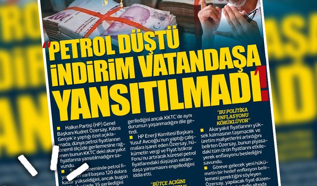 KIBRIS GERCEK MANŞET