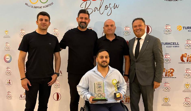 KKTC Vakıflar Tekerlekli Sandalye Basketbol Takımı’na Milli Olimpiyat Komitesi Özel Ödülü