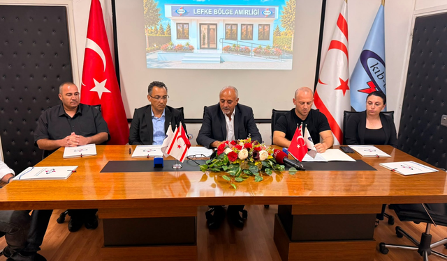 KIB-TEK Lefke Hizmet Binası İçin İmzalar Atıldı