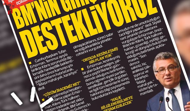 3 TEMMUZ 2026 KIBRIS GERÇEK MANŞET