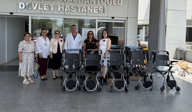 Nalbantoğlu Hastanesi'ne 16 Yeni Tekerlekli Sandalye Bağışı...
