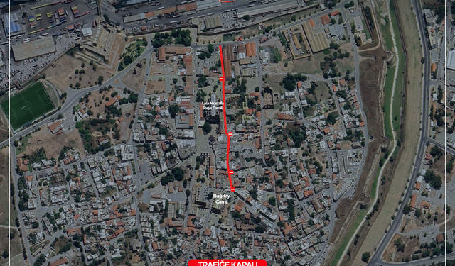 Gazimağusa Suriçi'nde Bir Sokak Trafiğe Kapatıldı