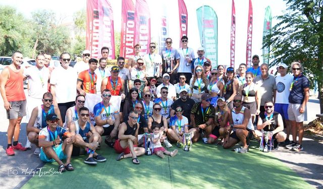Yedidalga Sprint Triatlonu'nda şampiyonlar Enis Alçıcı ve Ayşa Küçükakça oldu