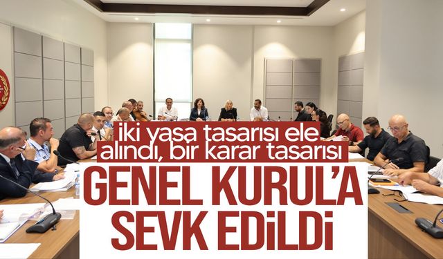 Hukuk Komitesi’nde iki yasa tasarısı ele alındı, bir karar tasarısı ise Genel Kurul’a sevk edildi