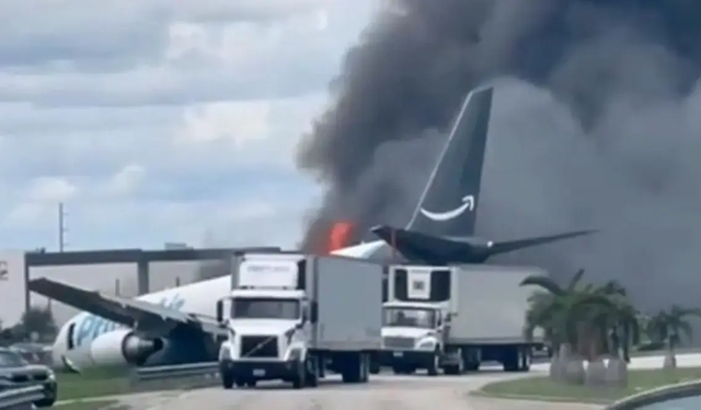 Amazon kargo uçağı Miami’de pistten çıktı: 5 ölü, 5 yaralı