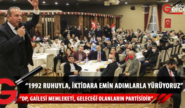 Girne’de Demokrat Parti’ye katılan 300 üye için katılım gecesi düzenlendi