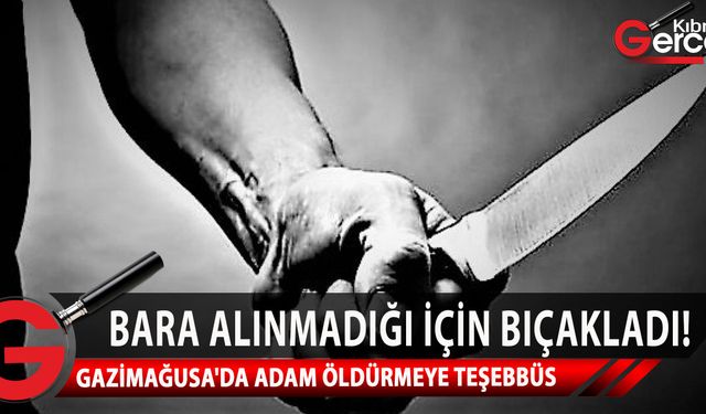Zanlı aranmakta olup, olayda ağır yaralanan 38 yaşındaki erkek ise Gazimağusa Devlet Hastanesi'nde tedavi görüyor