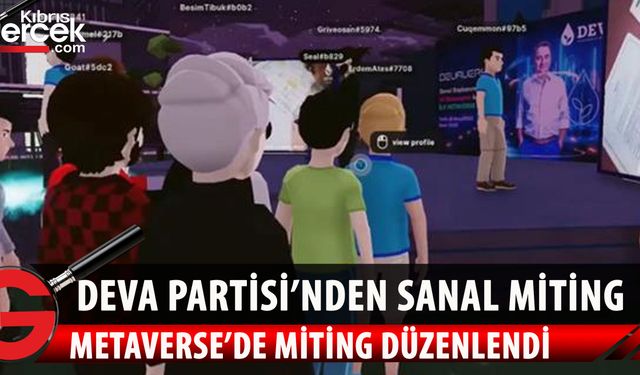 DEVA Partisi lideri Babacan, Metaverse mitinginde 25 yaşın altındaki gençlere bedava internet vaadinde bulundu