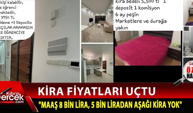 Kira fiyatları uçtu; 5 bin liradan aşağı 2+1 ev yok