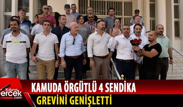 Sendikalar, Lefkoşa yanında bugün Girne Sürüş Ehliyetleri Birimi’nde de greve gitti