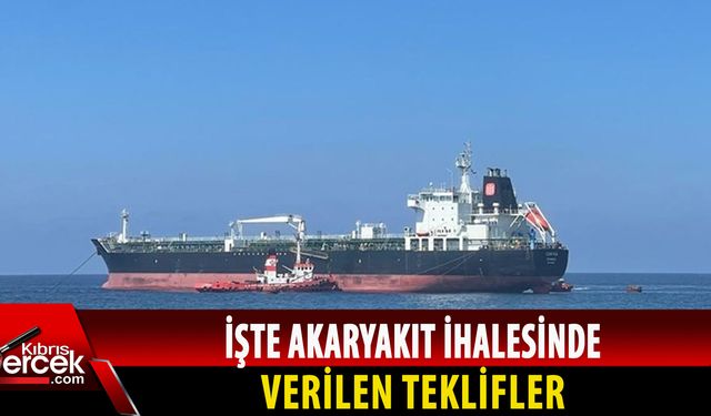 Kıbrıs Türk Elektrik Kurumu’nun akaryakıt ihalesine teklifler verildi