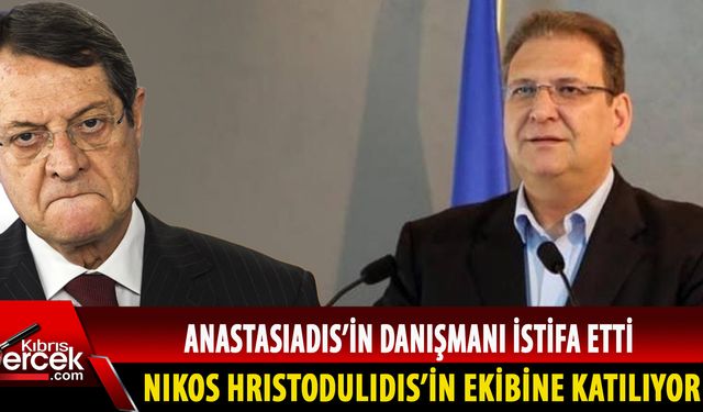 Anastasiadis'in danışmanı istifa etti