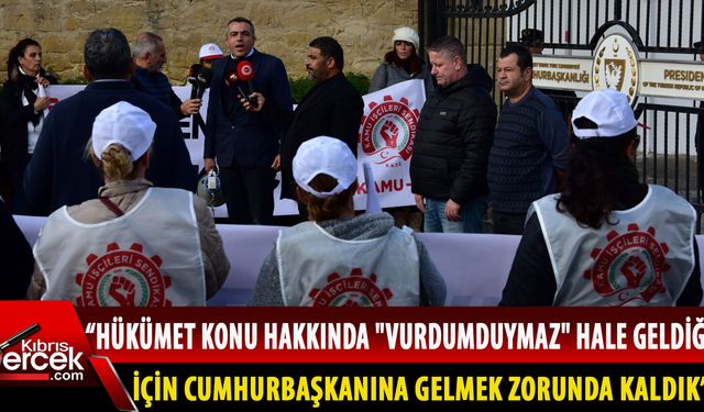 Kamu-İş'te örgütlü hademeler Cumhurbaşkanlığına yürüdü