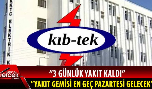 KIB-TEK Genel Müdür Vekili Dalman Aydın, ülkede 3 gün idare edecek kadar yakıt olduğunu belirtti