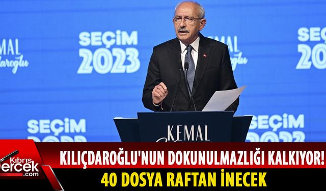 Kılıçdaroğlu'nun dokunulmazlığı sona eriyor