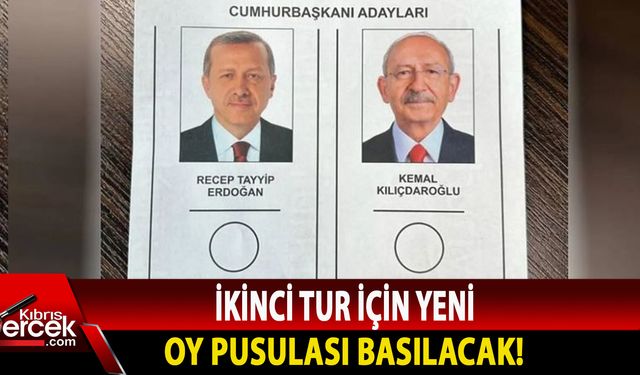 İşte 2. tur Cumhurbaşkanlığı seçiminde kullanılacak oy pusulası örneği