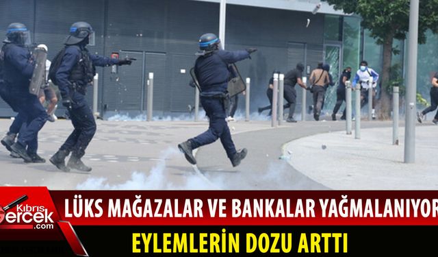 Protestocular lüks mağazaları ve bankaları yağmalıyor