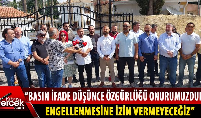 Basın Sen, Cumhurbaşkanlığı önünde basın açıklaması yaptı
