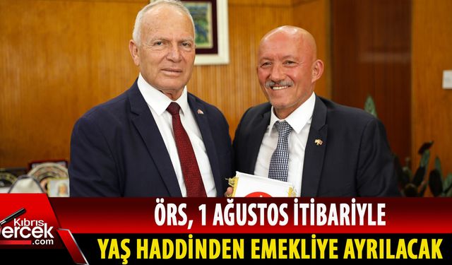 Posta Dairesi Müdürü Örs, Meclisi Başkanı Töre'ye veda ziyareti gerçekleştirdi