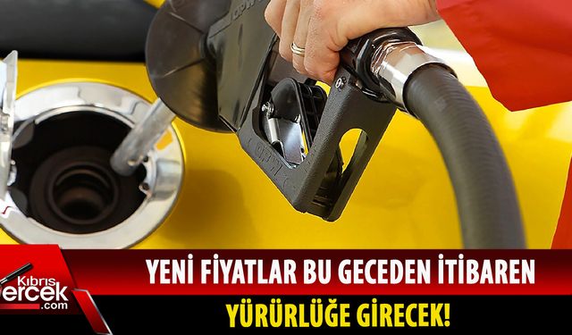 Yeni akaryakıt fiyatları Resmi Gazete'de!
