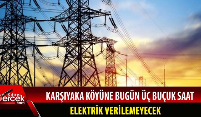 Dikkat! uzun süreli elektrik kesintisi