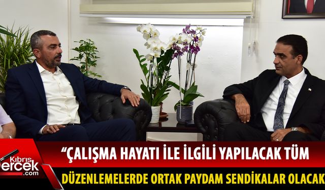 Gardiyanoğlu, KAMU-İŞ Başkanı Serdaroğlu ve heyeti ile görüştü!